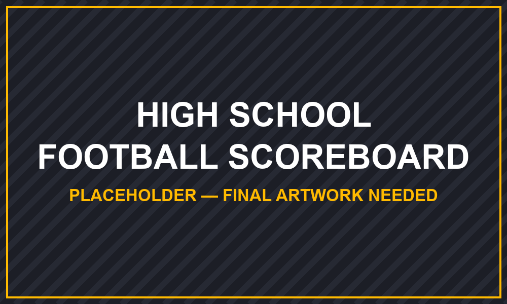 PLACEHOLDER - High School Football Scoreboard